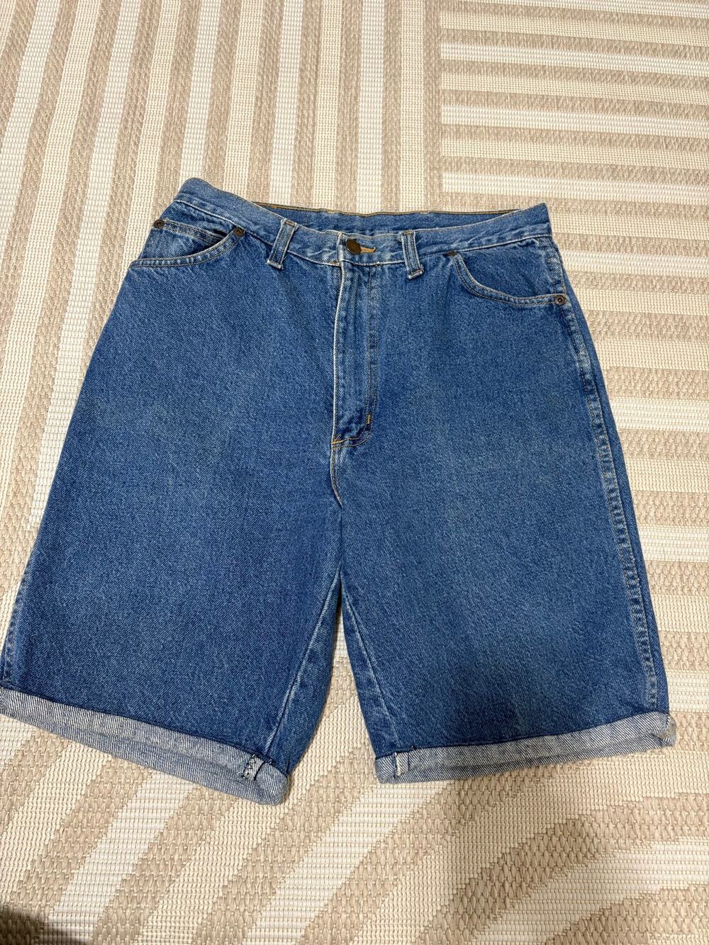 Bristol Blues Size 30 Women's Long Jean Shorts Blue Denim